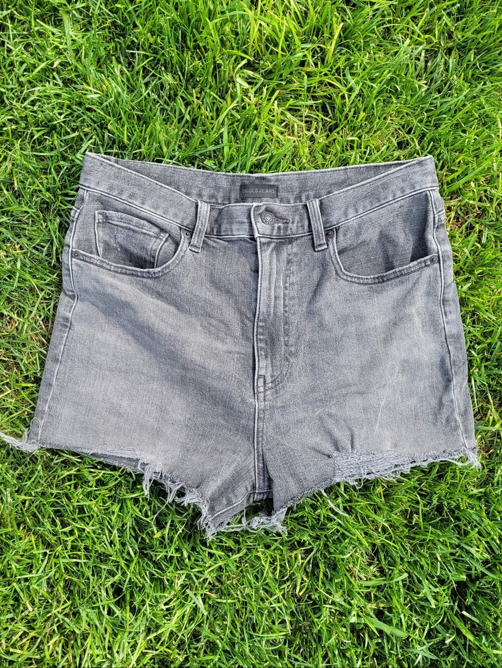 Uniqlo Black Denim Jean Shorts